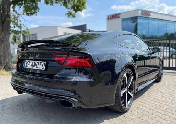 Audi RS7 cena 194000 przebieg: 69000, rok produkcji 2014 z Warszawa małe 277